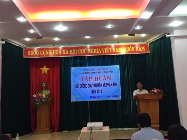 Chi cục Trồng trọt và Bảo vệ thực vật Đắk Lắk tổ chức lớp Bồi dưỡng chuyên môn về phân bón